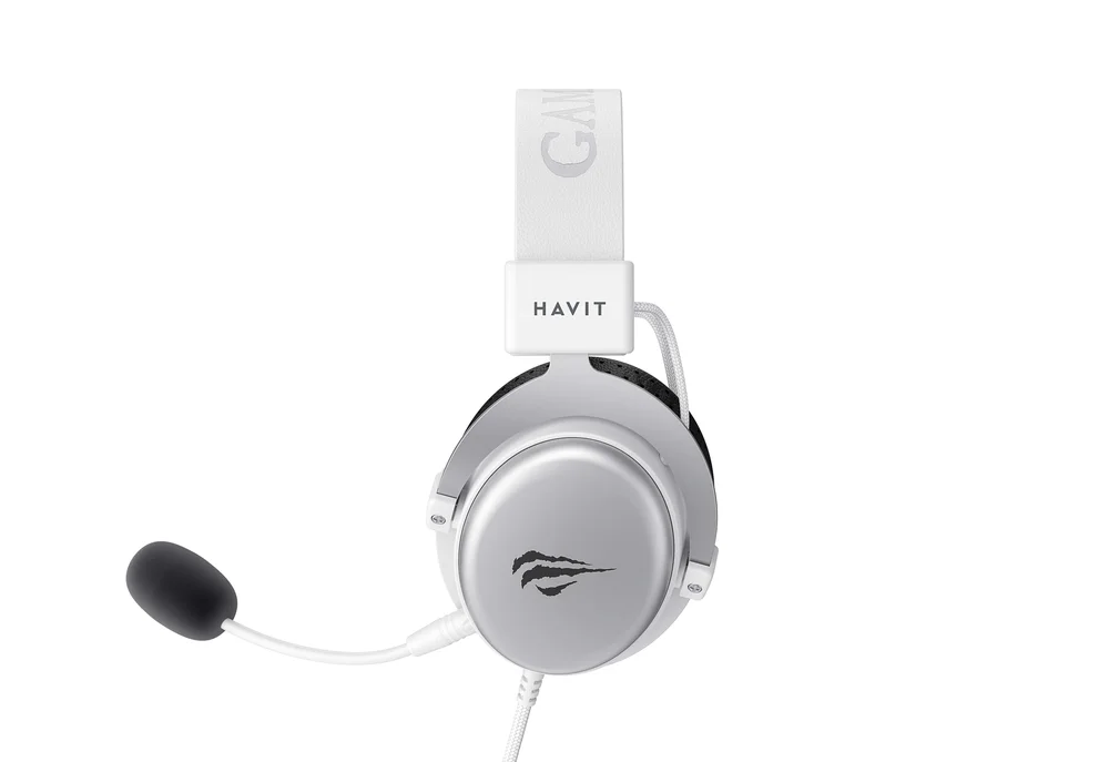 Imagem 2 de 5 do produto Headset Gamer Havit H2015d, 3.5mm, Drivers De 50mm, Branco