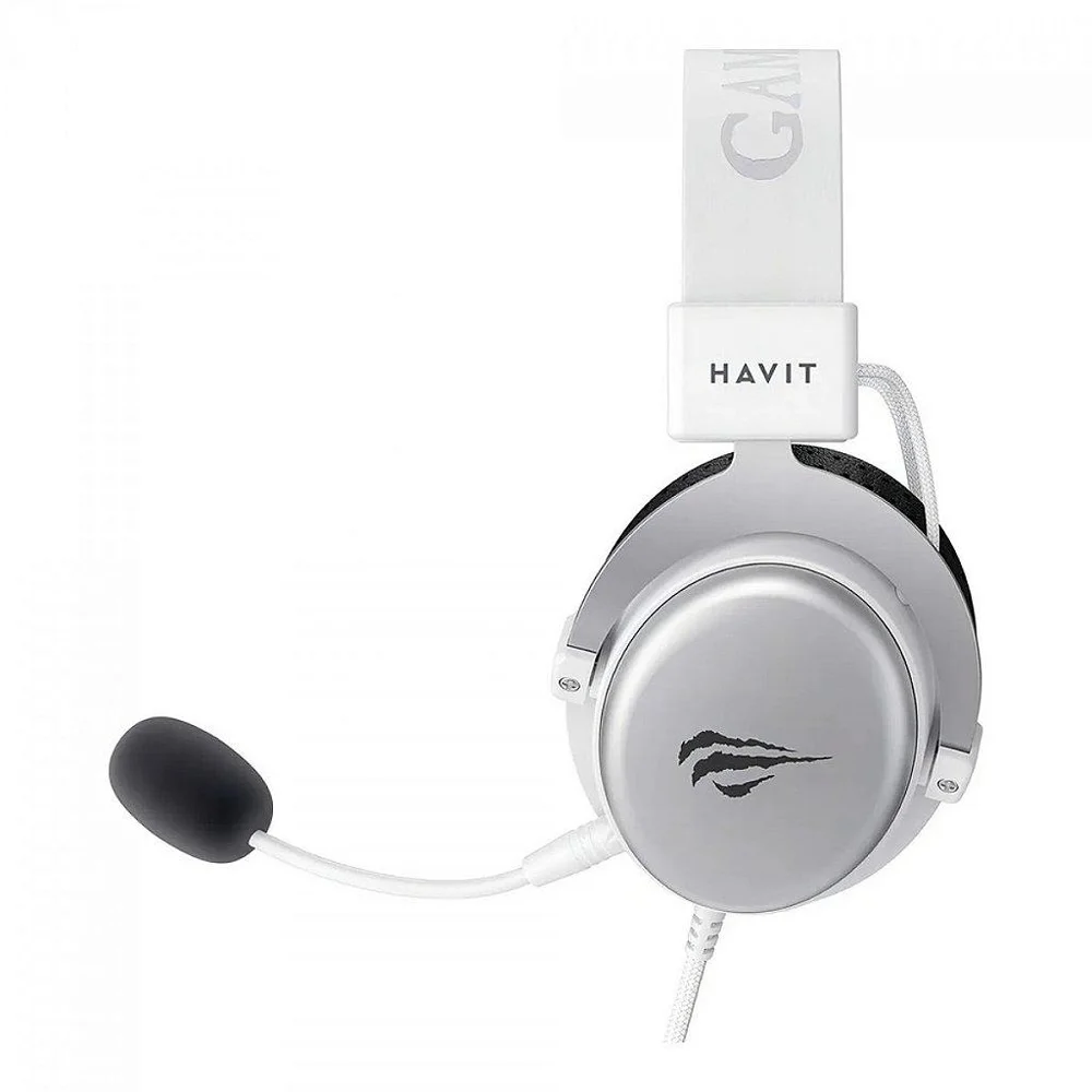 Imagem 3 de 5 do produto Headset Gamer Havit H2015d, 3.5mm, Drivers De 50mm, Branco