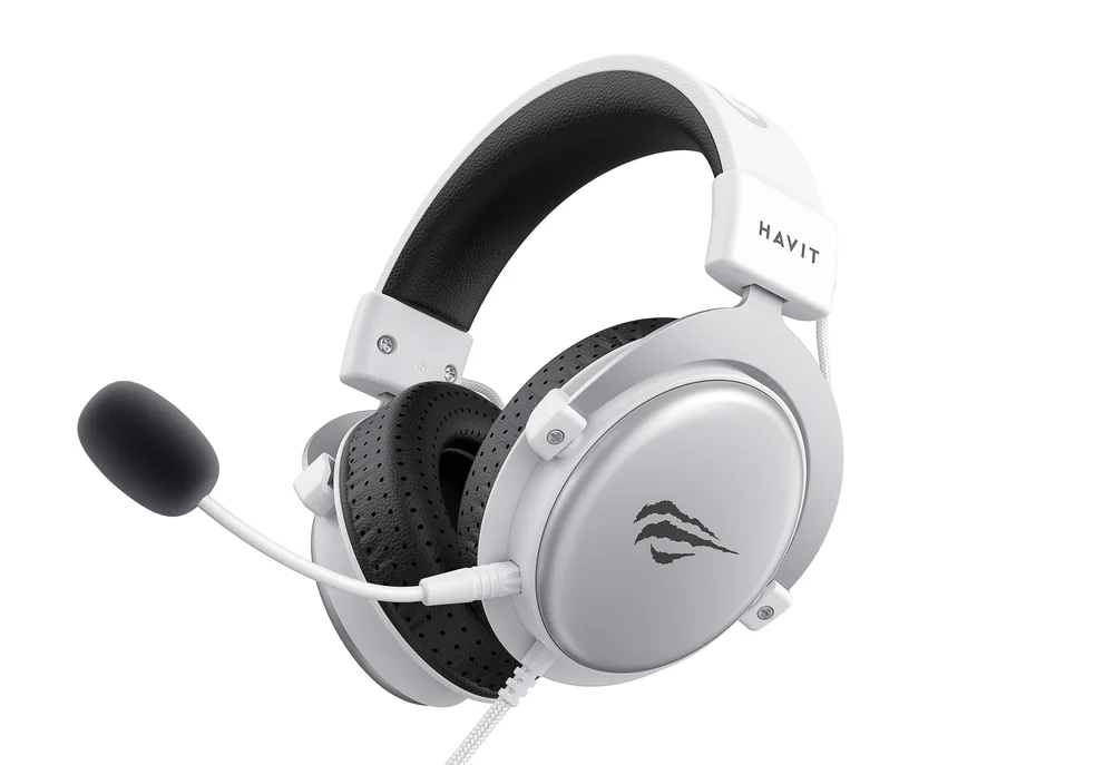 Imagem 4 de 5 do produto Headset Gamer Havit H2015d, 3.5mm, Drivers De 50mm, Branco