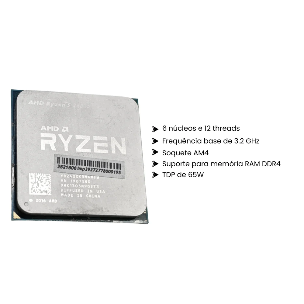 Processador Ryzen 1600 32GHZ Bluecase 1743SUS