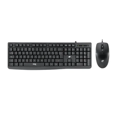 Kit Teclado E Mouse Acer Eak040 Com Fio Usb Padrão Abnt2