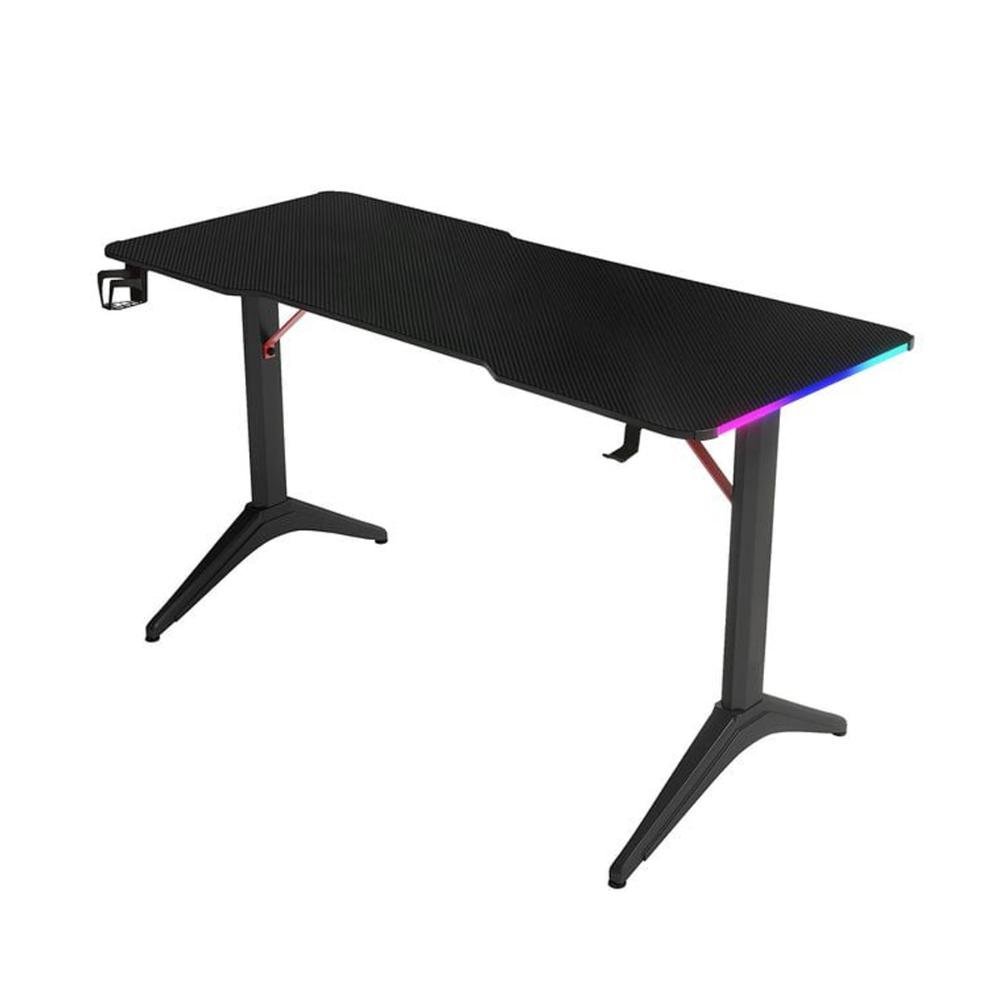 Mesa Gamer Setup 120cm Ergonômica Estrutura Reforçada E Iluminação RGB