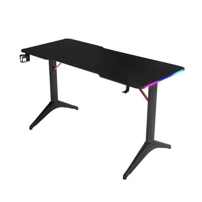 Mesa Gamer Setup 120cm Ergonômica Estrutura Reforçada E Iluminação RGB
