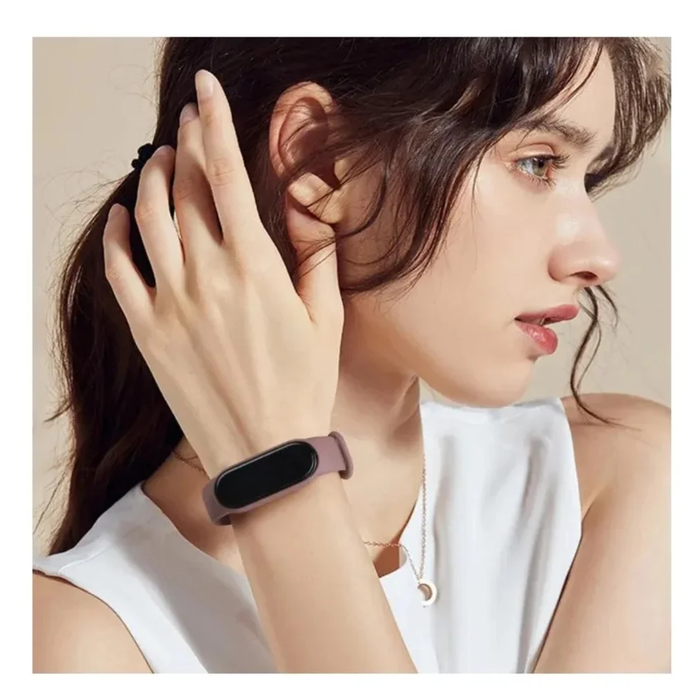 Imagem 5 de 5 do produto Multiira De Silicone Preta Para Relógio Mi Band 1, Acessório Essencial