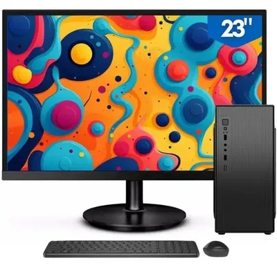 Computador PC Completo Intel Core i7, 16gb, 1TB, Monitor 23 LED, WINDOWS 10 Pro Com Office