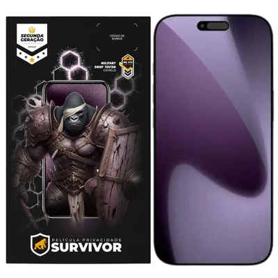 Película Para Iphone 17 Pro - Privacidade Com Aplicador - Survivor - Gshield