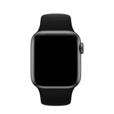Pulseira Para Smartwatch App 38 Mm Cor Preto Liso Super Flexível