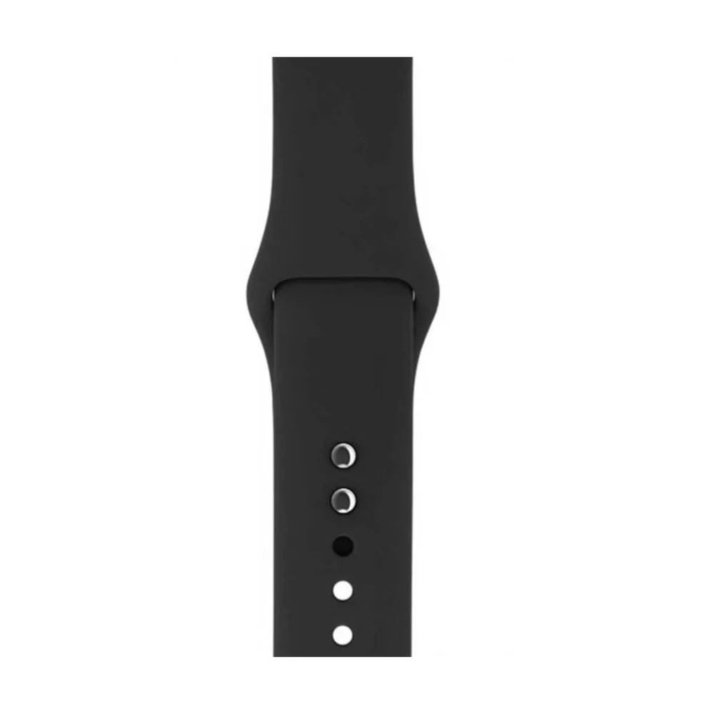 Imagem 5 de 5 do produto Pulseira P/ App Watch 42 Mm Preto Liso Confortável E Resistente