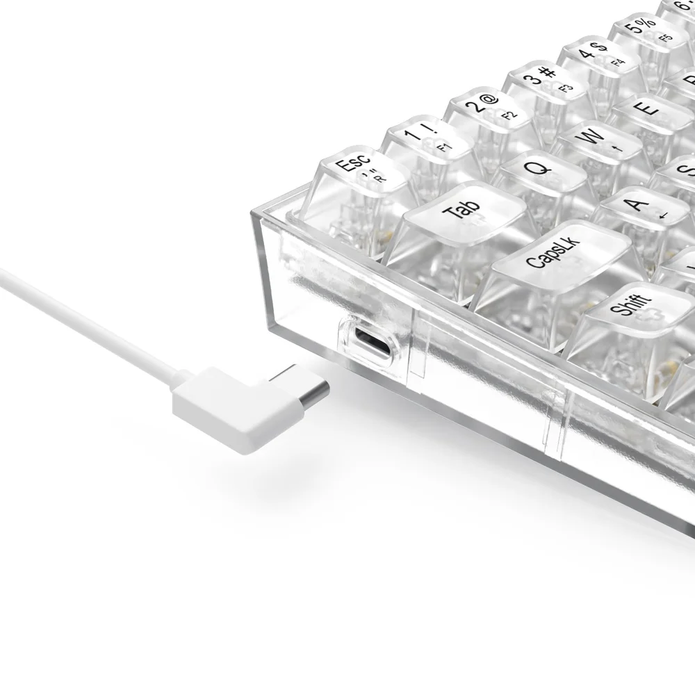 Imagem 4 de 5 do produto Teclado Gamer Redragon Fizz RGB Crystal Switch Crystal Linear K617ct-RGB Pt