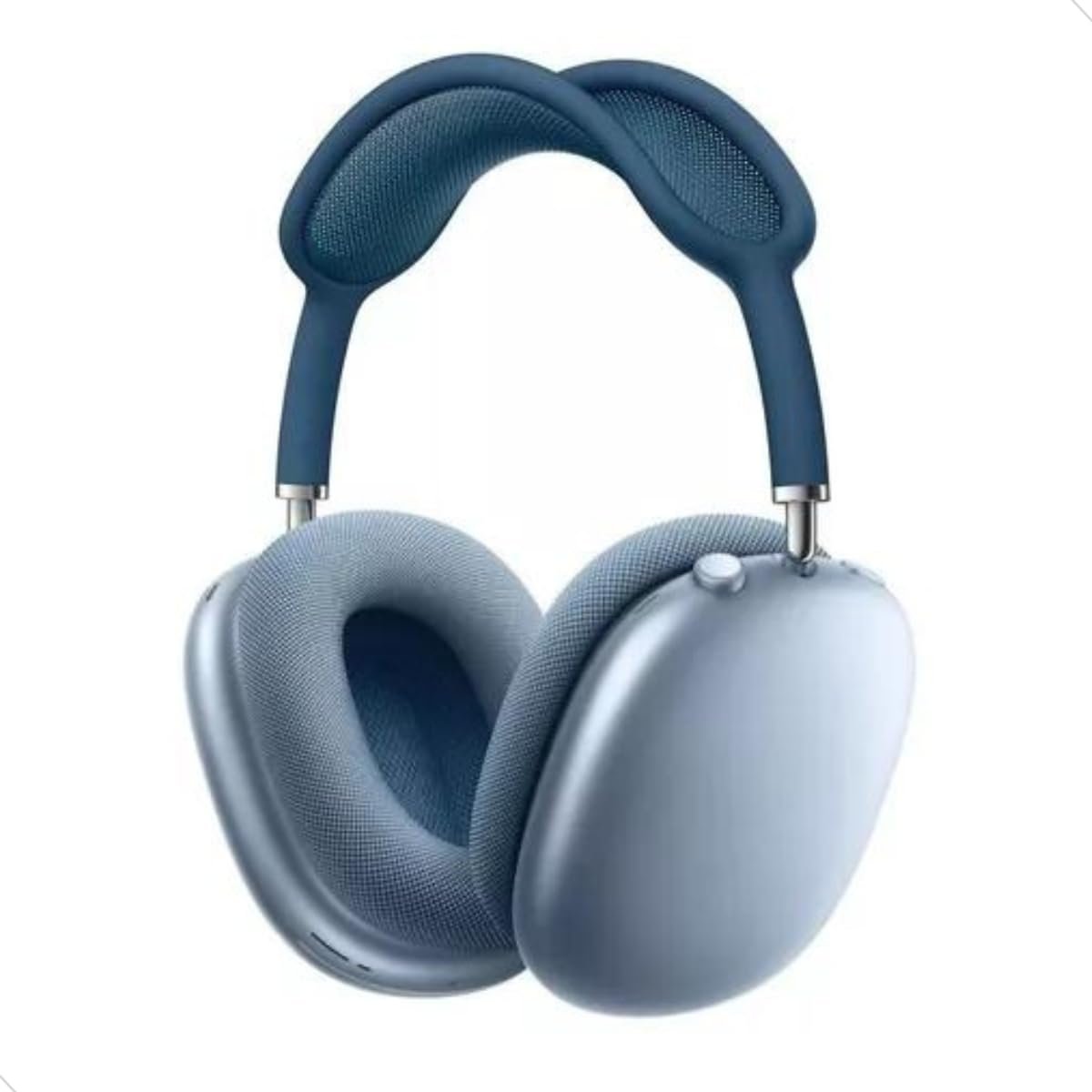 Fone De Ouvido Headphone Bluetooth Com Microfone P9 Cancelamento De Ruído Sem Fio   Mundo Compras (azul)