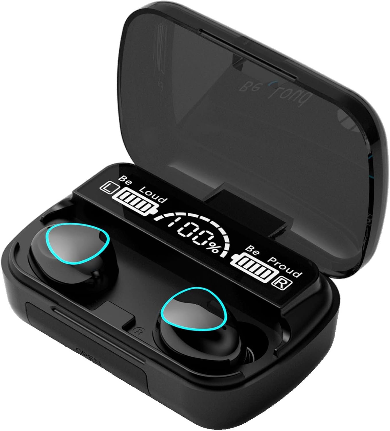 Fone De Ouvido Sem Fio Potipo M10-tws Bluetooth 5.1, Fone De Ouvido Intra-auricular À Prova D'água Ipx7, Microfone Estér