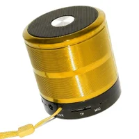 Caixa de Som Grasep Dourado D-bh887