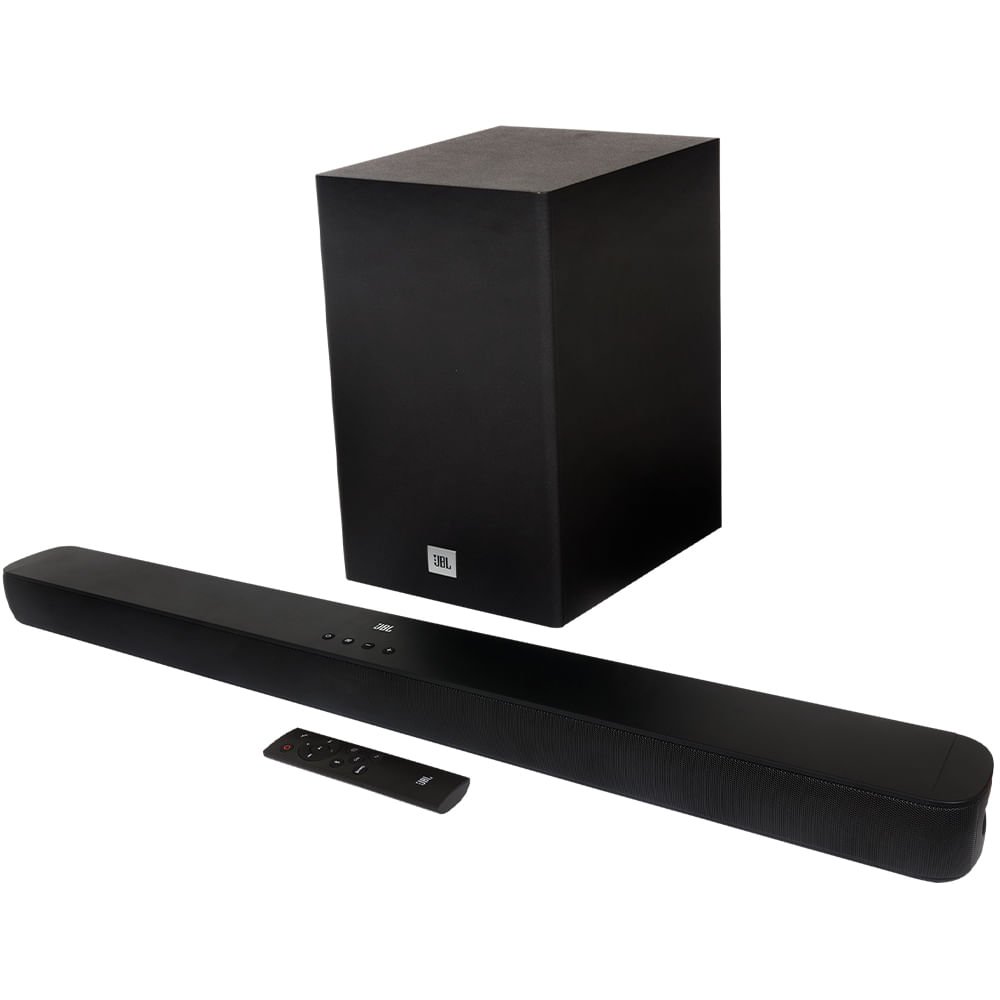 Soundbar Jbl Com 2.1 Canais Bluetooth Subwoofer Wireless E 110w De Potência - Bivolt