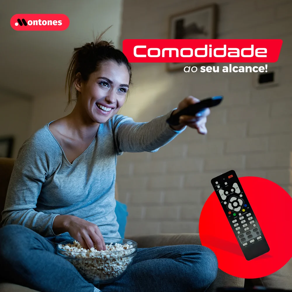 Imagem 2 de 5 do produto Controle Remoto Para Tv Net Claro Digital Hd  + 2 Pilhas