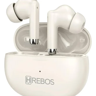 Fone Hrebos X1 Branco Bluetooth Com Estojo Microfone Eb-215 Branco
