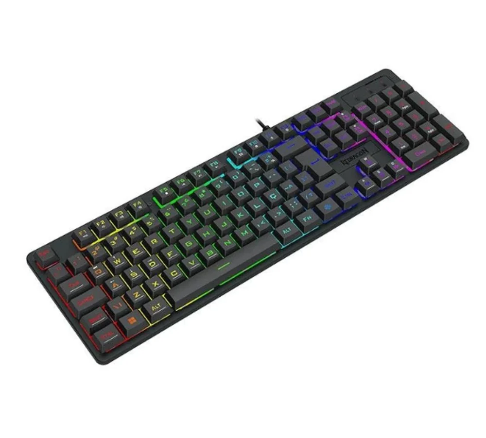 Imagem 3 de 3 do produto Teclado Com Fio Gamer Rainbow Redragon K521 Netherbane Preto