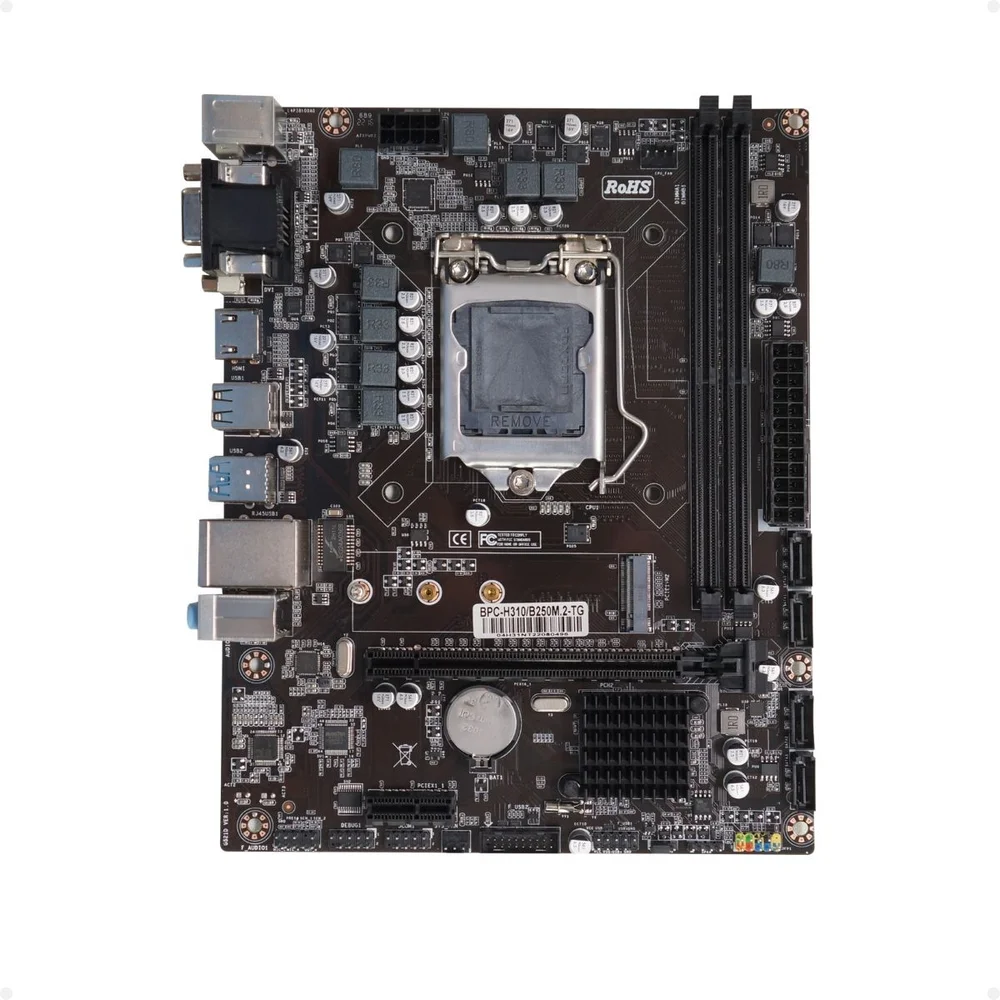 Placa Mãe H310 Brazil PC LGA 1151 Ddr4 H310/b250m2-stg Oem Placa Mãe H310 Brazil PC LGA 1151 Ddr4 H310/b250m2-stg Oem