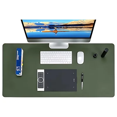 Mousepad Deskpad Xp-pen Acp01l Verde Escuro E Cinza Claro 100x50cm - Acp01l