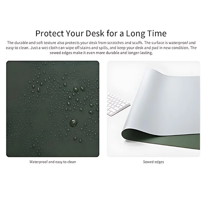 Imagem 3 de 5 do produto Mousepad Deskpad Xp-pen Acp01l Verde Escuro E Cinza Claro 100x50cm - Acp01l
