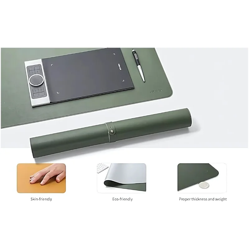 Imagem 5 de 5 do produto Mousepad Deskpad Xp-pen Acp01l Verde Escuro E Cinza Claro 100x50cm - Acp01l