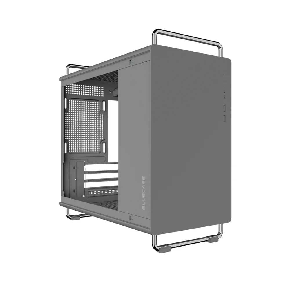 Gabinete Gamer Bluecase Bg056 Tiny, Sem Fans, Cinza