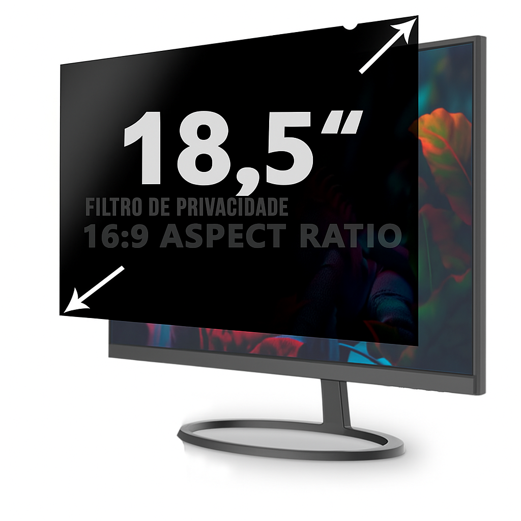 Filtro De Privacidade Para Monitor 18,5 " Proporção 16:9