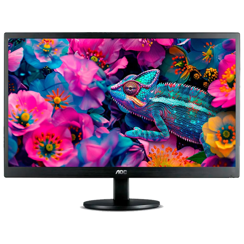 Monitor LED Aoc 18.5", Resolução Hd 1366x768, 60 Hz, HDMI, Vga, Widescreen - E970swhnl Monitor LED Aoc 18.5", Resolução Hd 1366x768, 60 Hz, HDMI, Vga, Widescreen - E970swhnl