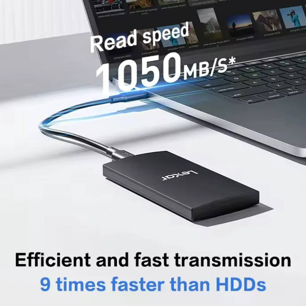 Imagem 5 de 5 do produto Hd SSD Portátil Lexar Armor De 2 Tb - Preto- 2000 Mb/s