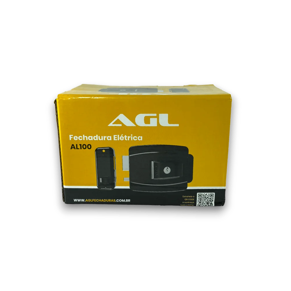 Imagem 2 de 5 do produto Fechadura Al100 110v Preta 42mm - Agl