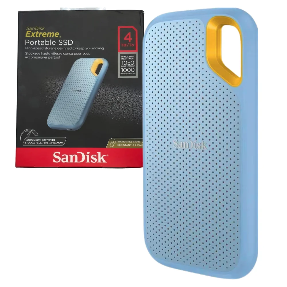 SSD Externo Portátil Sandisk Extreme 4TB Azul e