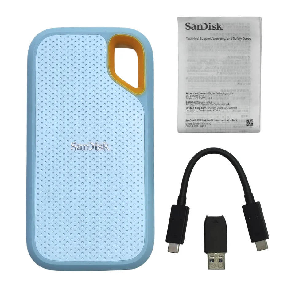 SSD Externo Portátil Sandisk Extreme 4TB Azul e