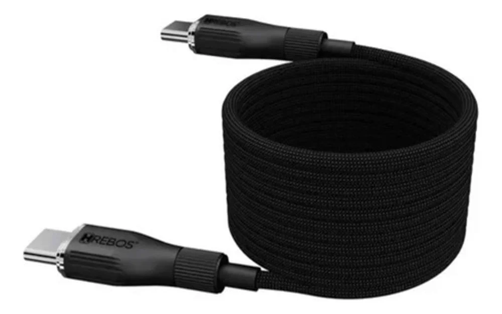 Imagem 1 de 5 do produto Cabo Carregador Curl Flow Magnético Type C Premium Cb-601c