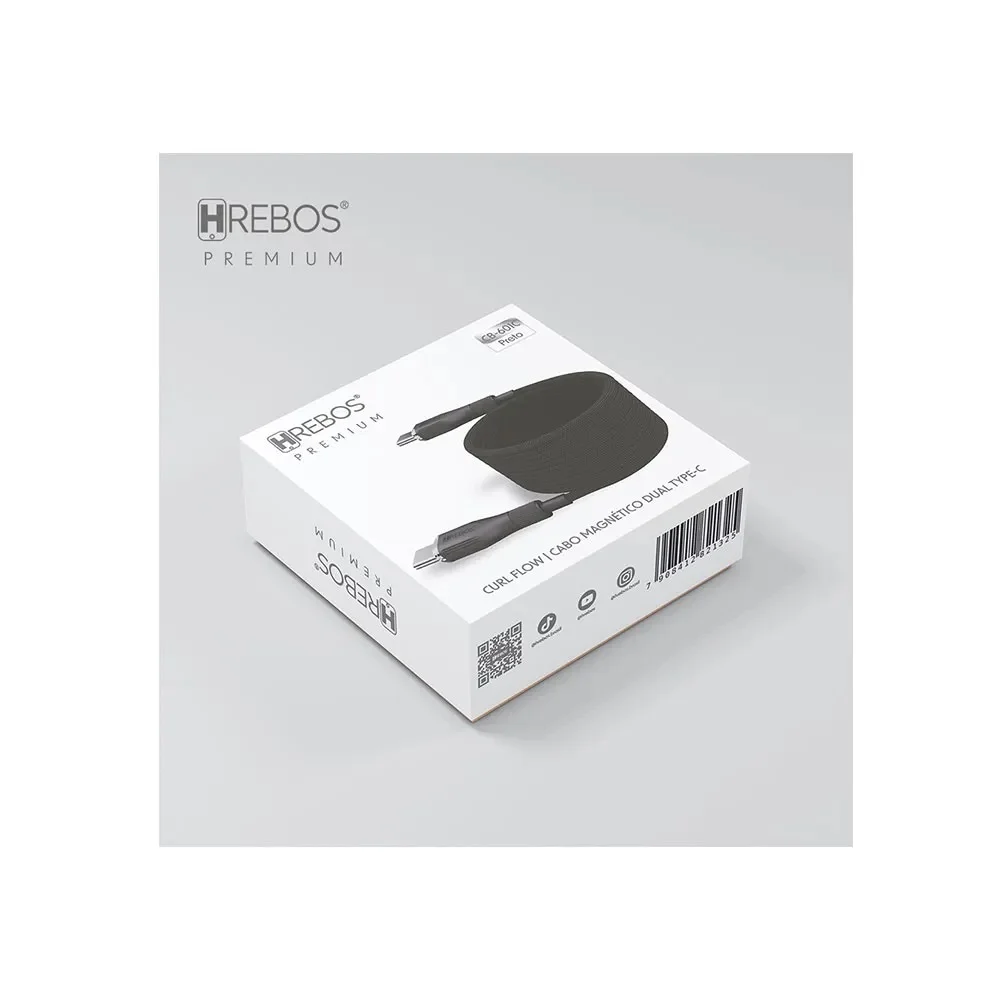 Imagem 4 de 5 do produto Cabo Carregador Curl Flow Magnético Type C Premium Cb-601c