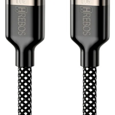 Cabo Dual Type - C Hrebos Premium | Titanium - 1 Metro 100w