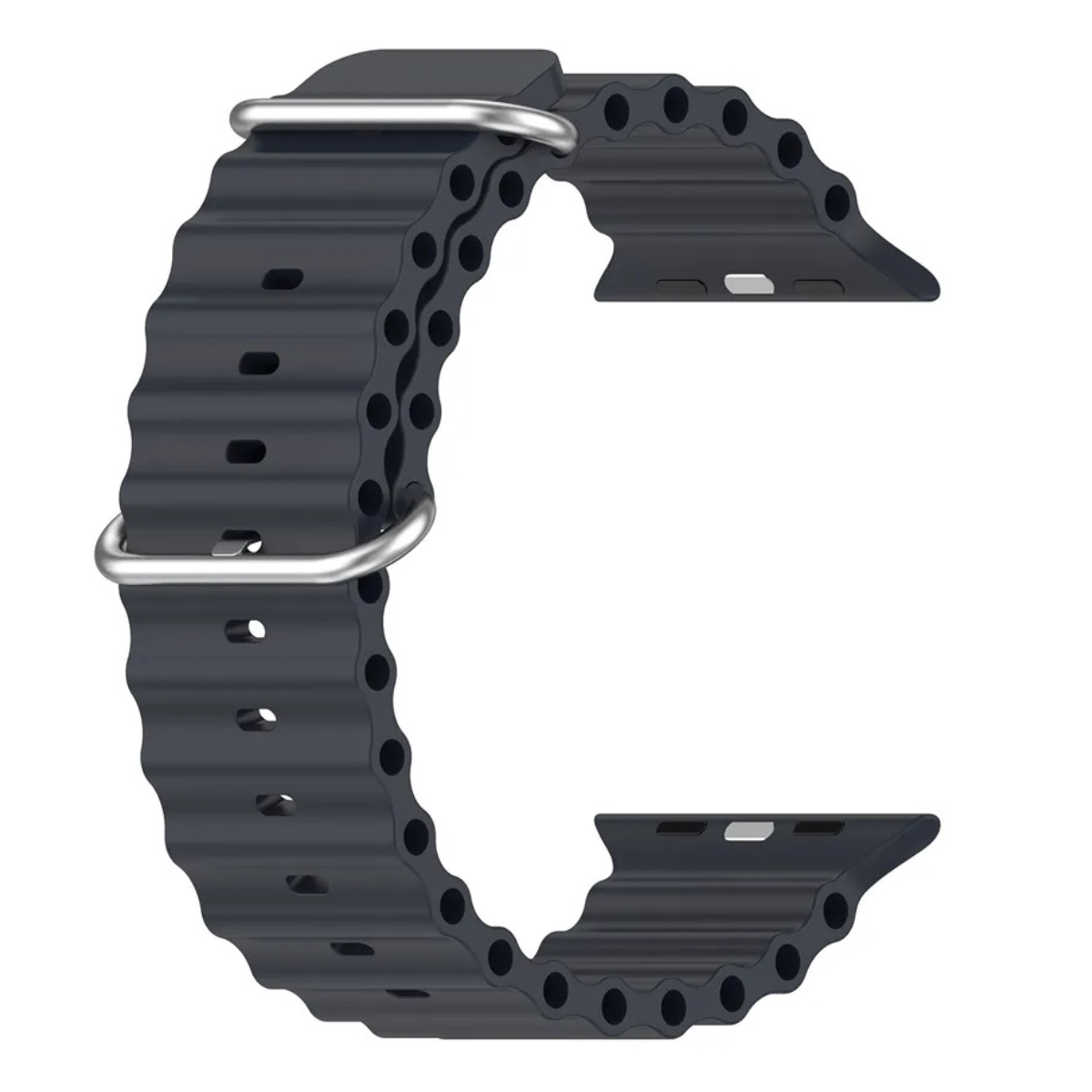 Pulseira Ondas Preta App 45mm Minimalista