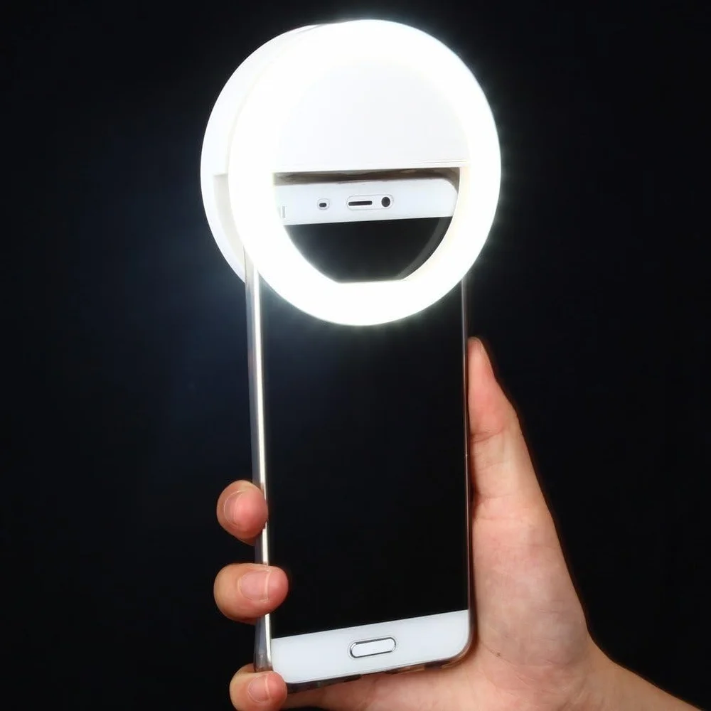 Imagem 3 de 5 do produto Luz Selfie Ring Light Clipe Anel LED Flash Celular Universal