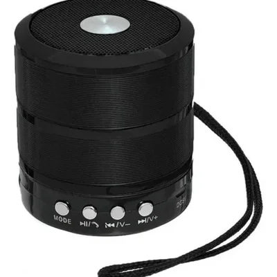 Mini Caixa Caixinha Som Portátil Bluetooth Mp3 Fm Sd Usb Hi Preta