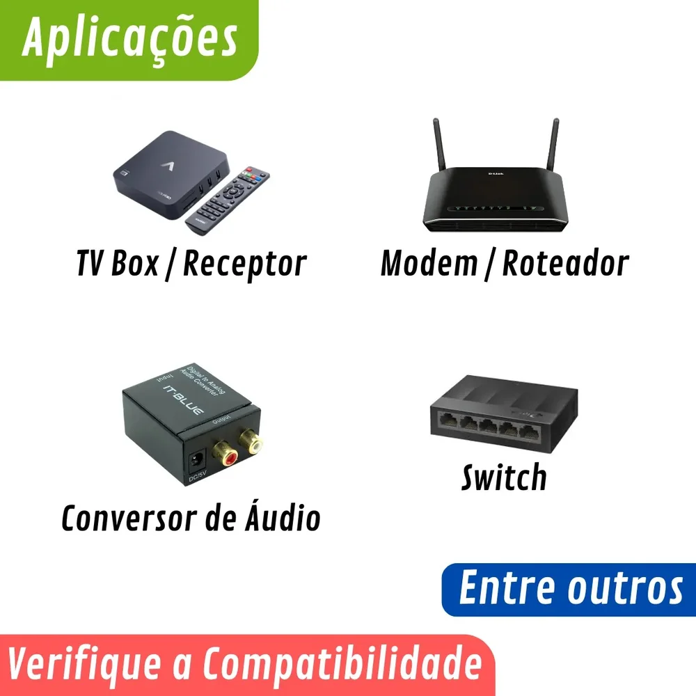 Imagem 2 de 5 do produto Fonte De Alimentacao 110/220vac Saida 5vdc 2a 5,5x2,1mm