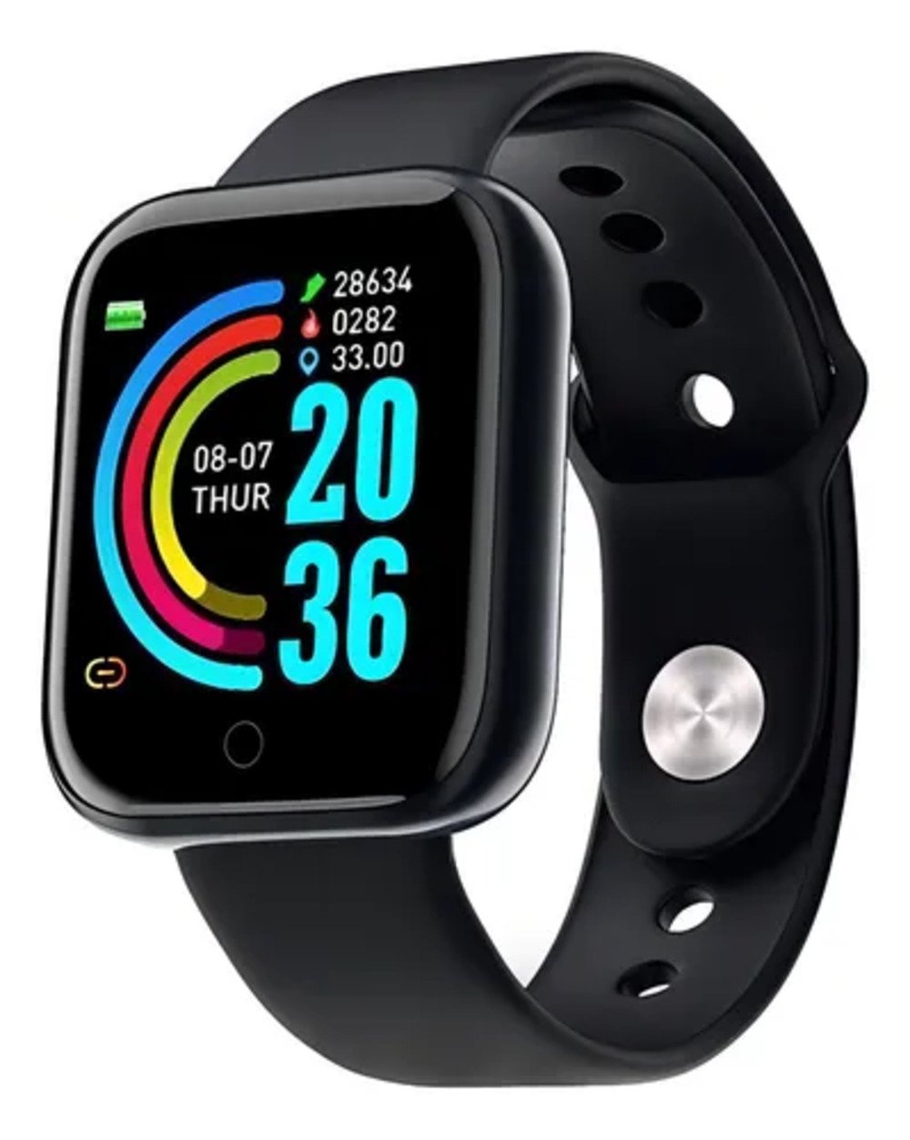 Relogio Inteligente Smartwatch D20 Bluetooth Ios E Android (preto)