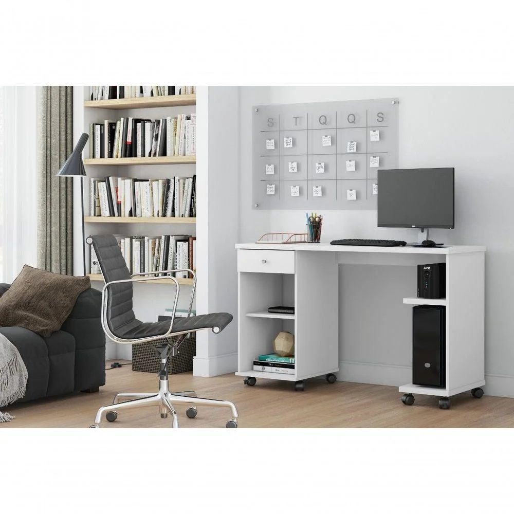 Mesa De Computador Million Branco Mesa De Computador Million Branco