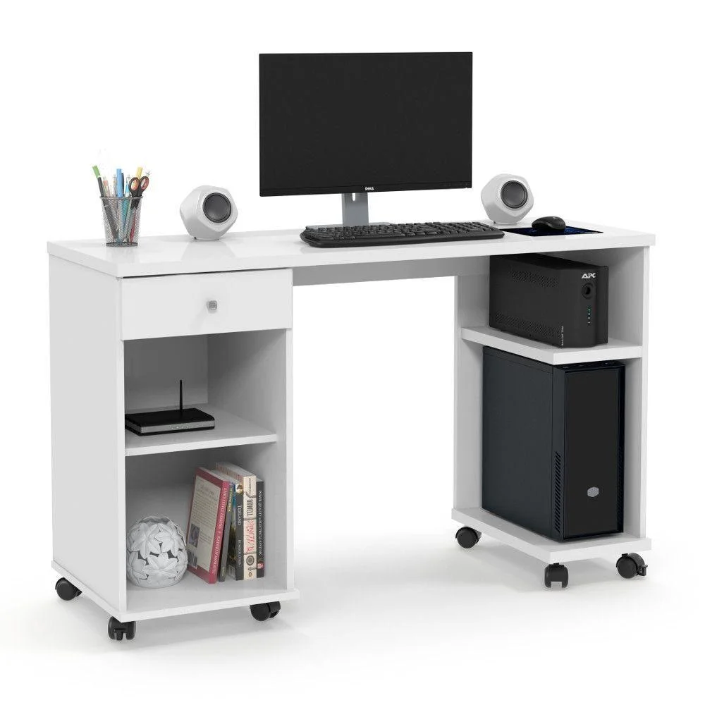 Mesa De Computador Million Branco Mesa De Computador Million Branco