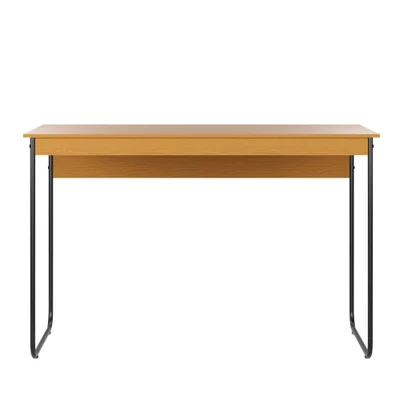 Mesa De Estudos Escrivaninha Home Office Industrial Criare Quarto Escritório Bancada Simples Nature