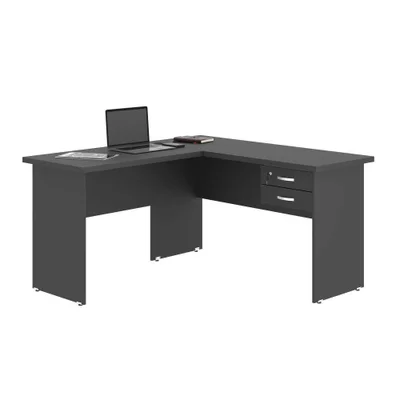 Mesa Em L Com Gaveteiro Carper Affara