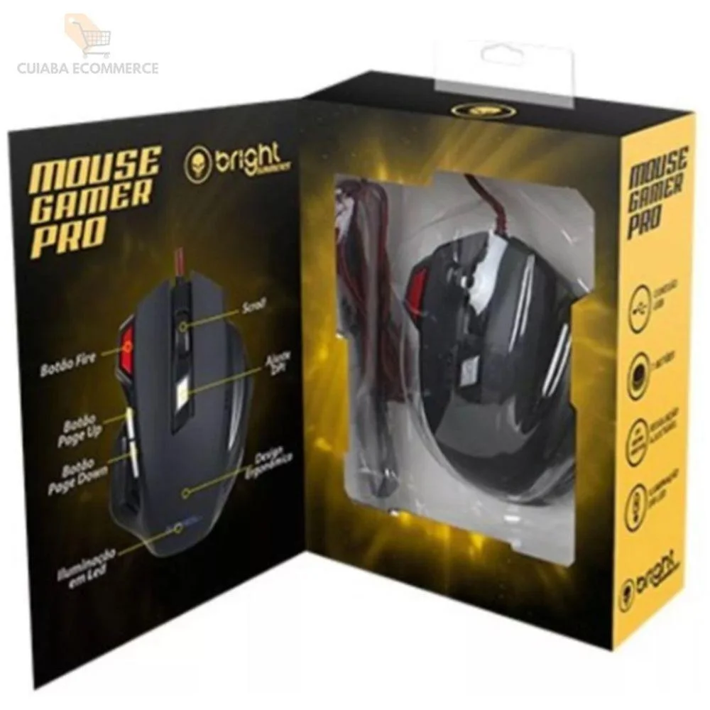 Mouse Gamer Pro Mouse Com Botões Extras De Dpi Mouse Gamer Pro Mouse Com Botões Extras De Dpi