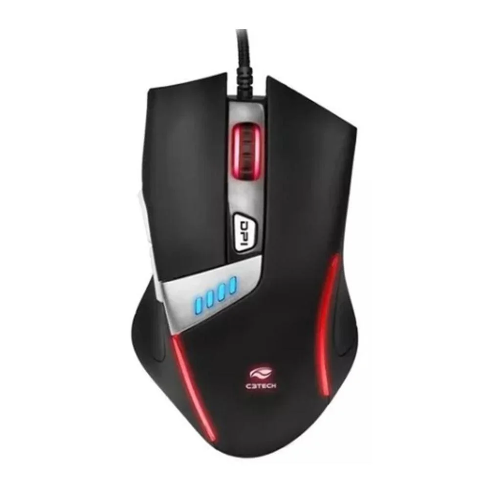 Mouse Usb Gamer C3tech Computador Mause Jogos Mouse Usb Gamer C3tech Computador Mause Jogos
