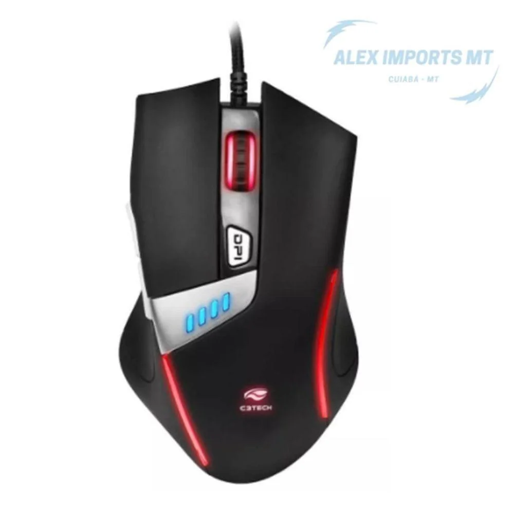 Mouse Usb Gamer C3tech Computador Gamer Com 6 Botões Mouse Usb Gamer C3tech Computador Gamer Com 6 Botões
