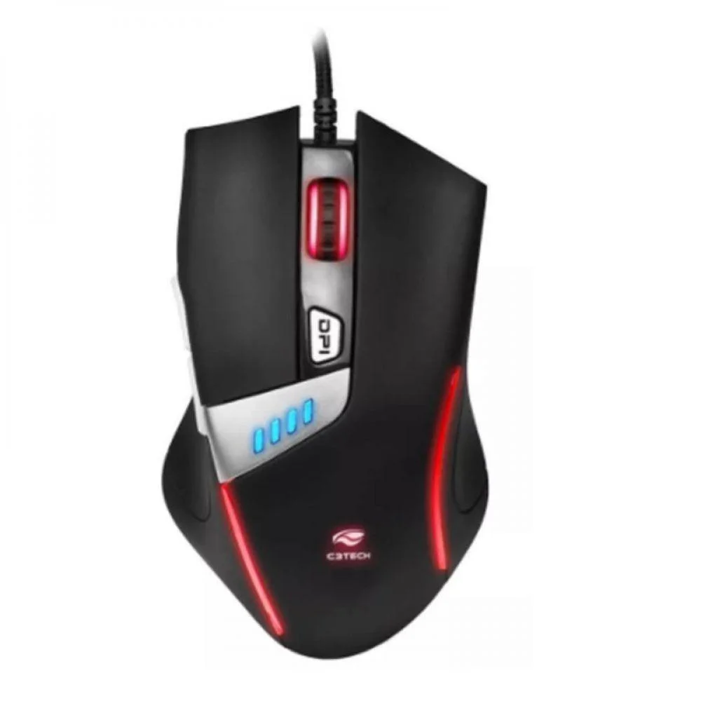 Mouse Usb Gamer C3tech Computador Gamer Com 6 Botões Mouse Usb Gamer C3tech Computador Gamer Com 6 Botões