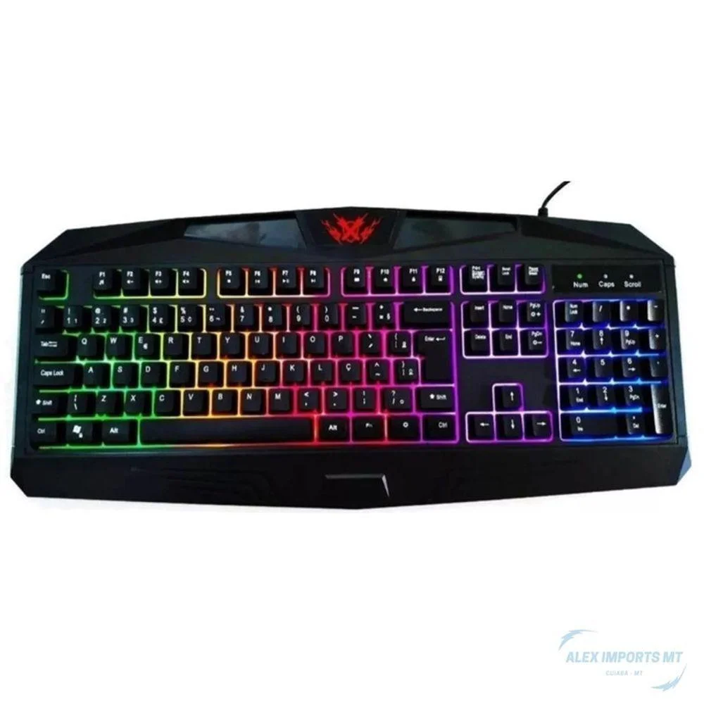 Teclado Semi-mecanico Usb Para Escritórios Escuro Teclado Semi-mecanico Usb Para Escritórios Escuro