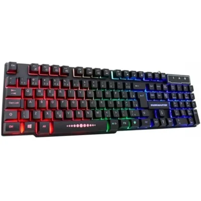 Teclado RGB Tecrado Gamer Com Luz RGBe Km-5228 PC Notebook