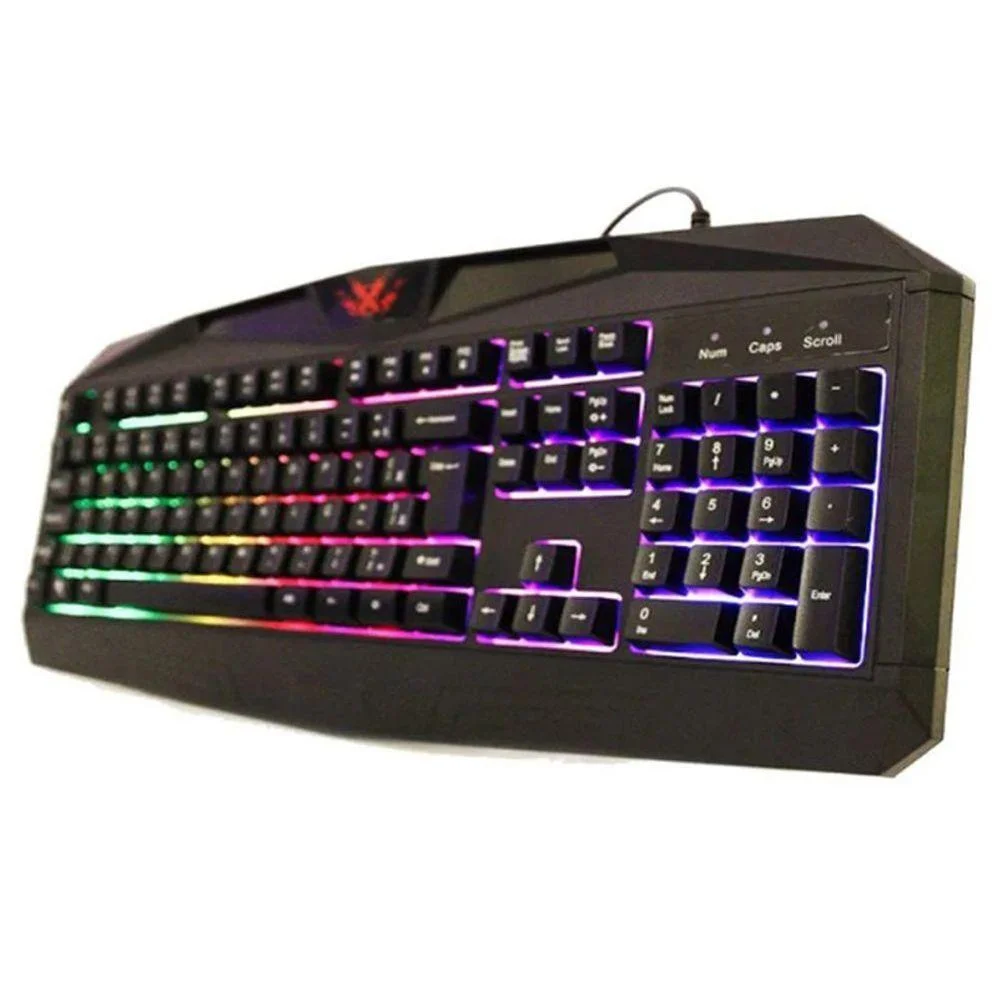 Teclado Gamer Tecrado Multimidia Com LED Para PC E Notebook Teclado Gamer Tecrado Multimidia Com LED Para PC E Notebook